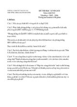Đề thi học sinh giỏi môn Giáo dục công dân 9 - Năm học 2015 - 2016 - Thời gian làm bài 150 phút - Trường THCS Xuân Dương